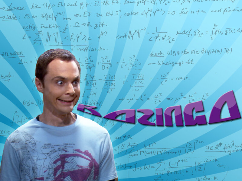 Sheldon Cooper with equations