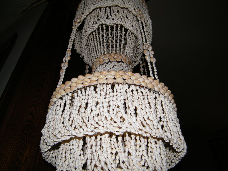 shell chandelier decoration