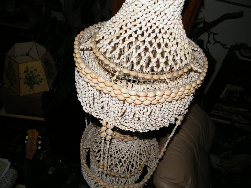 shell chandelier lamp