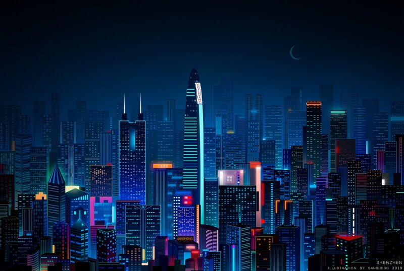 Shenzhen Skyline at Night