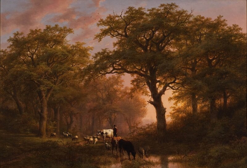 Shepherd with Livestock