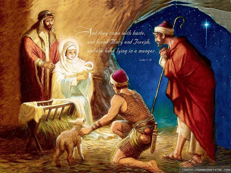 Shepherds Visiting Baby Jesus
