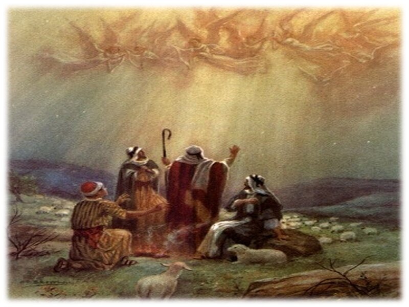 Shepherds with Sheep