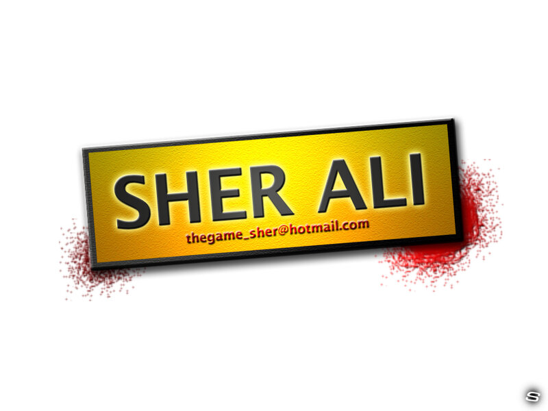 Sher Ali logo with email