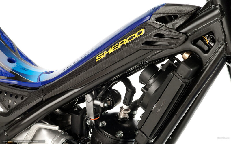 Sherco motorcycle engine detail