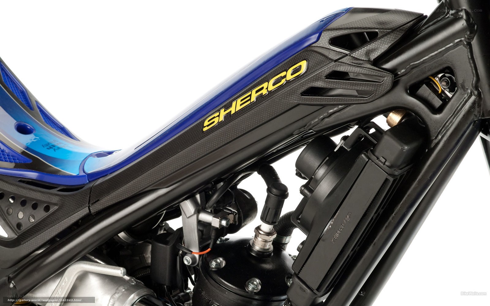 Sherco motorcycle engine detail