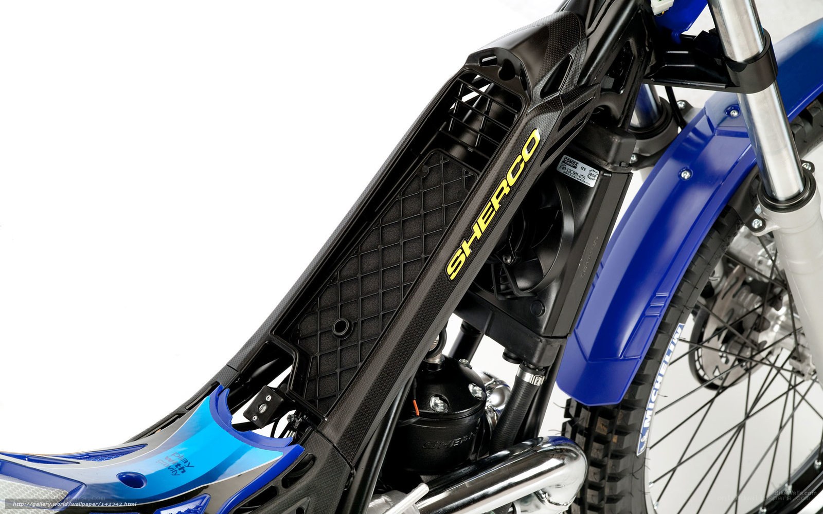 Sherco motorcycle front detail