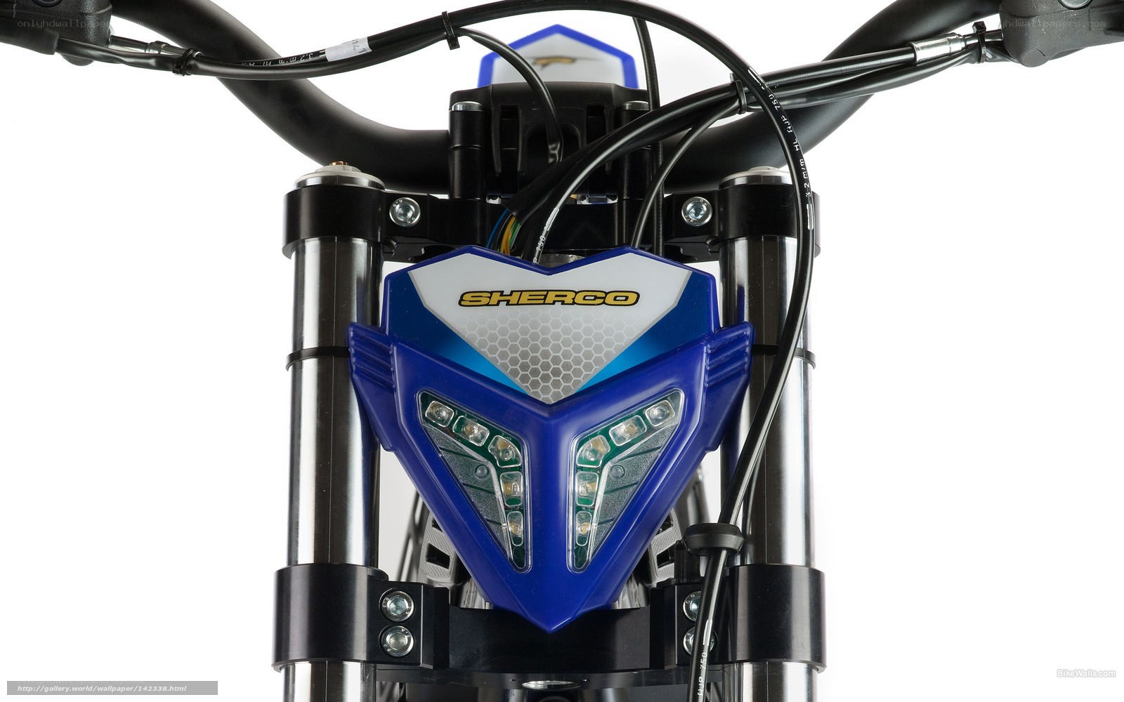 Sherco motorcycle front view