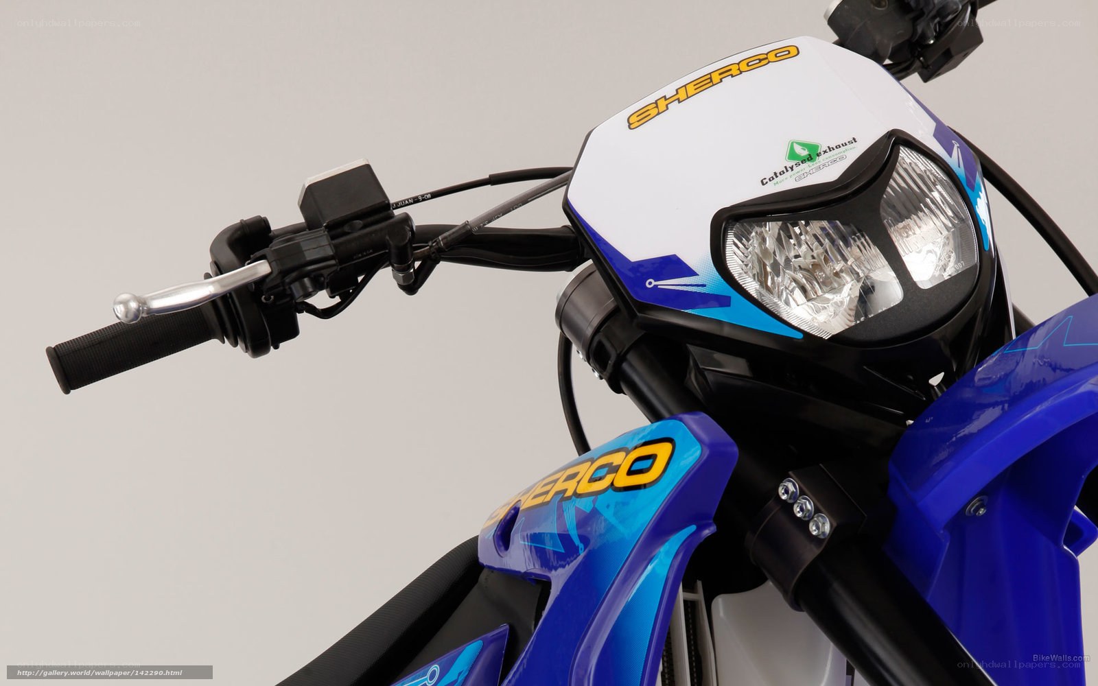 Sherco motorcycle front view