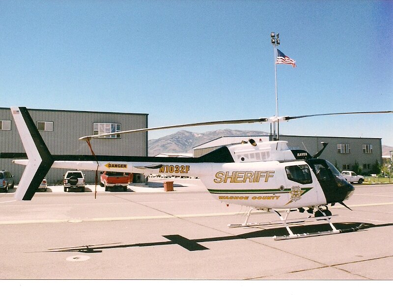 Sheriff Helicopter — White