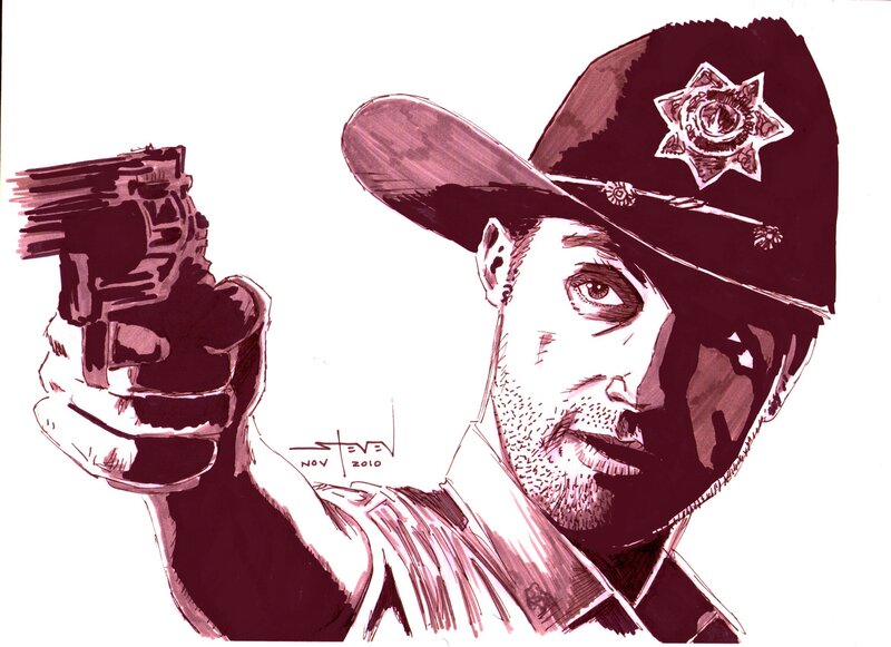 Sheriff holding a gun
