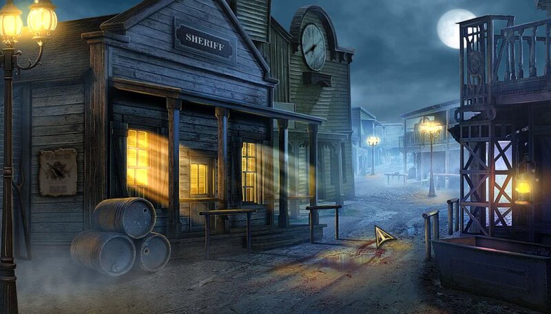 Sheriff's Office at Night — Blue