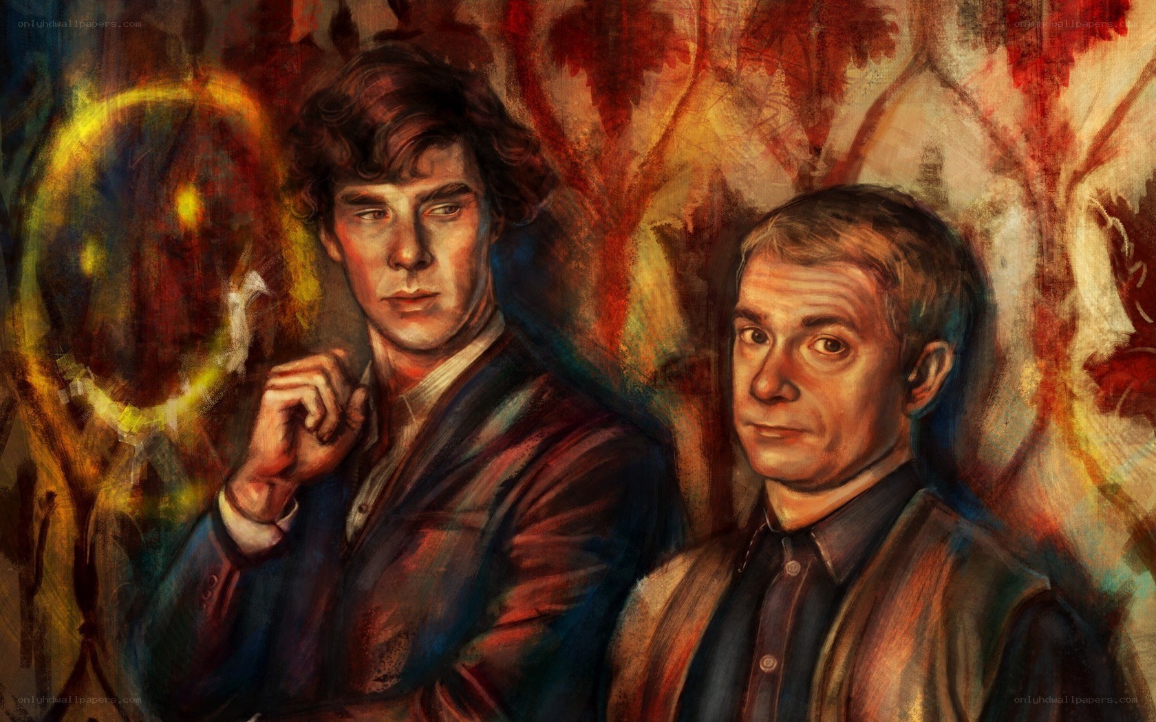 Sherlock and Watson portrait