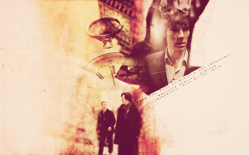 Sherlock Holmes collage art