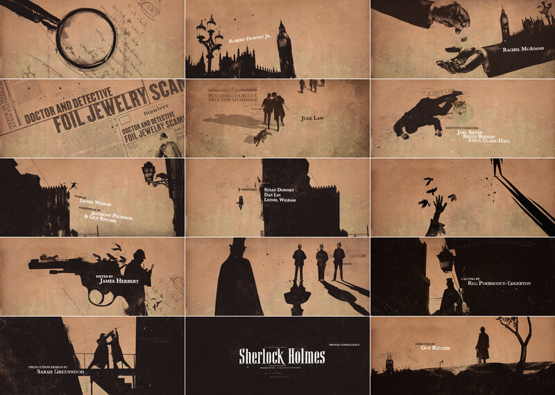 Sherlock Holmes movie credits