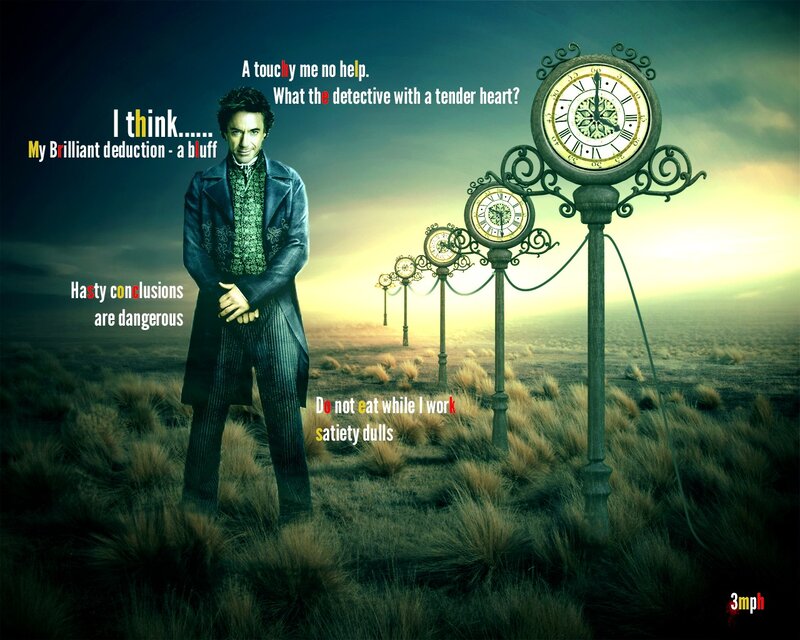 Sherlock Holmes quotes poster