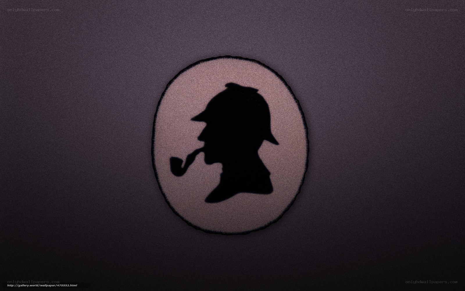 Sherlock Holmes silhouette logo