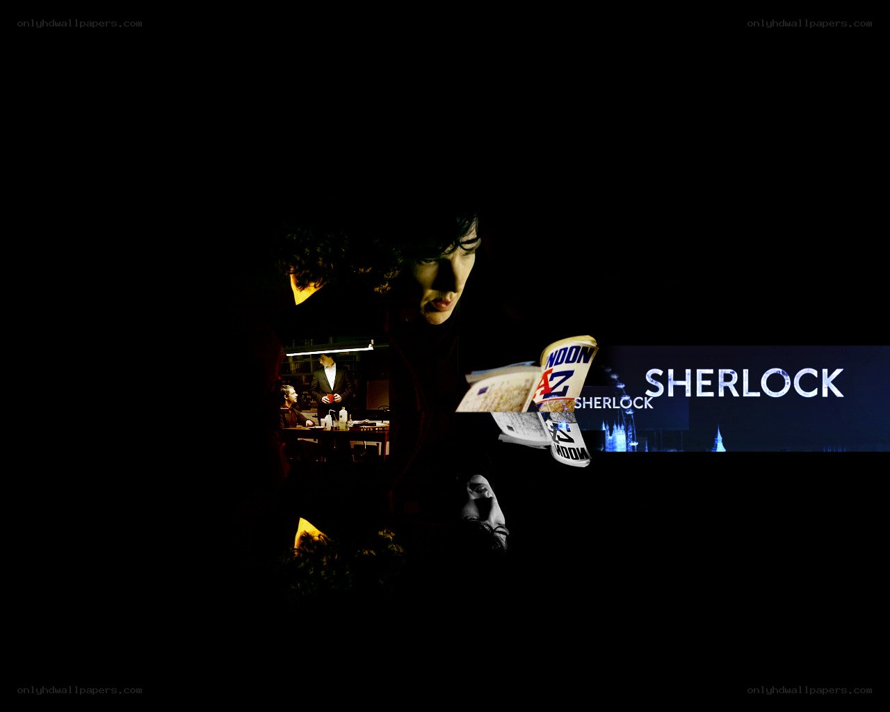 Sherlock TV show collage