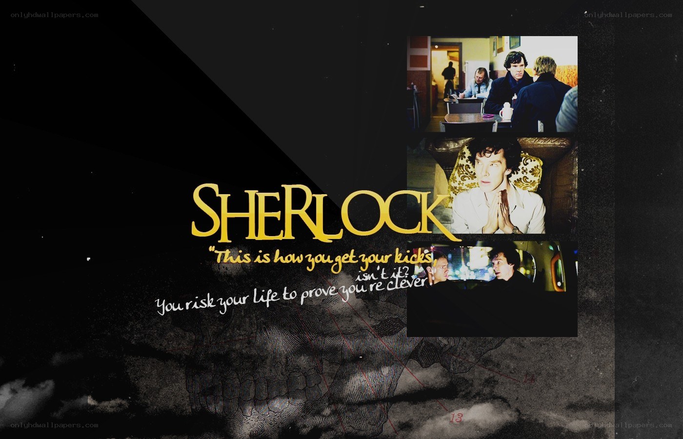 Sherlock TV show collage