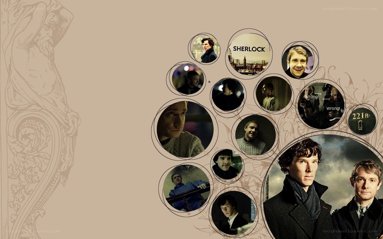 Sherlock TV show collage