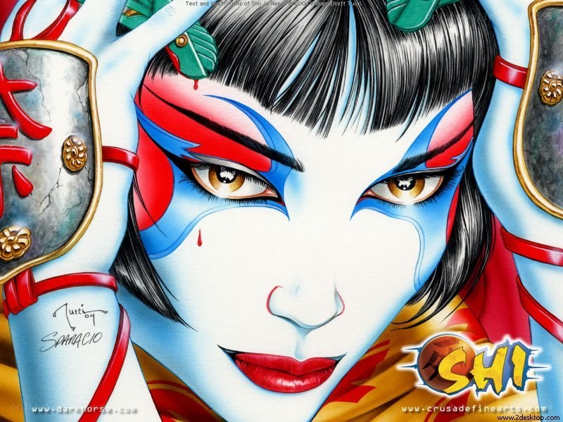 Shi character portrait art