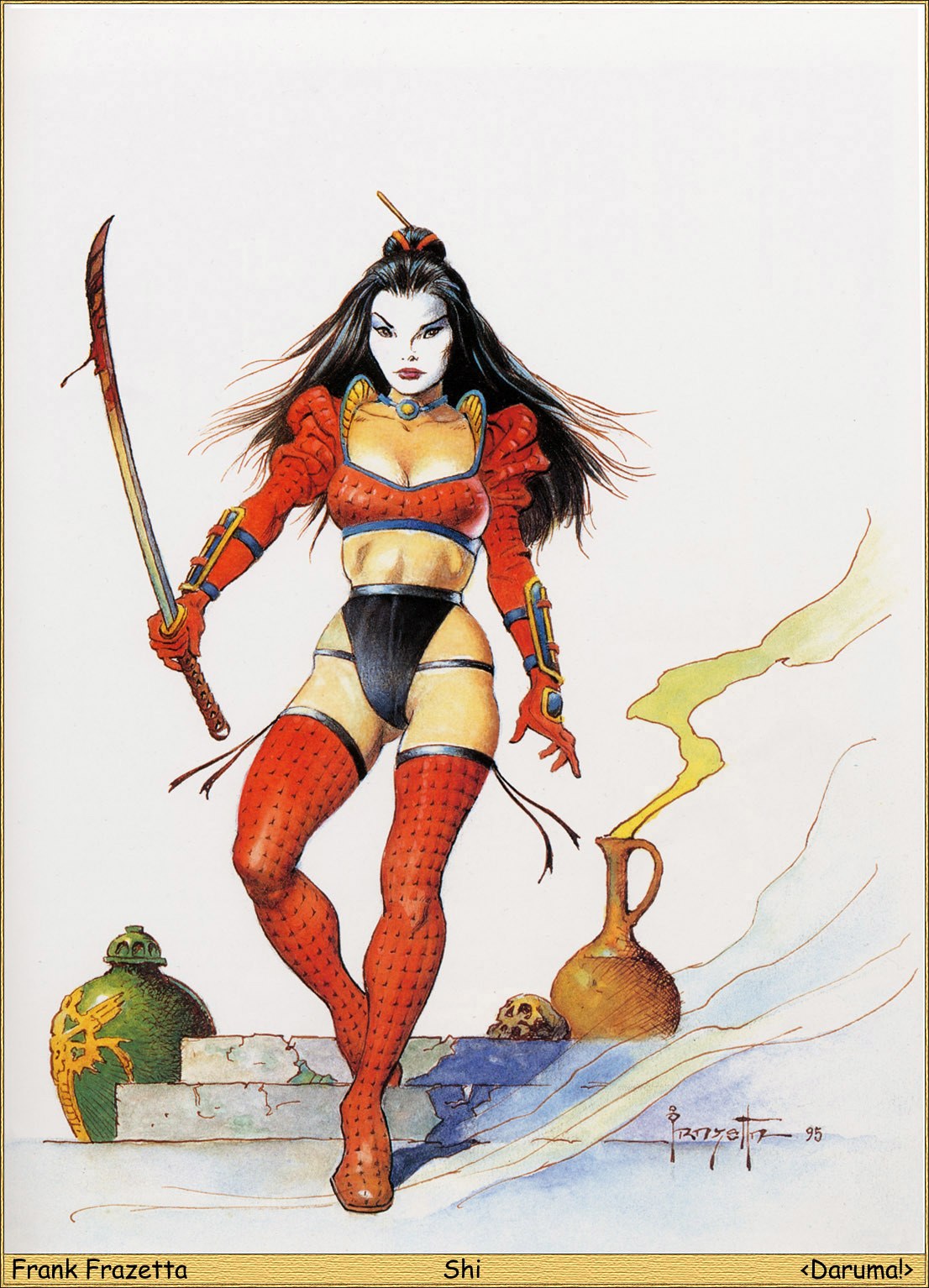 Shi warrior character art