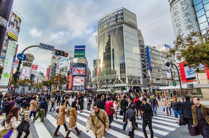 Shibuya Crossing in Tokyo
