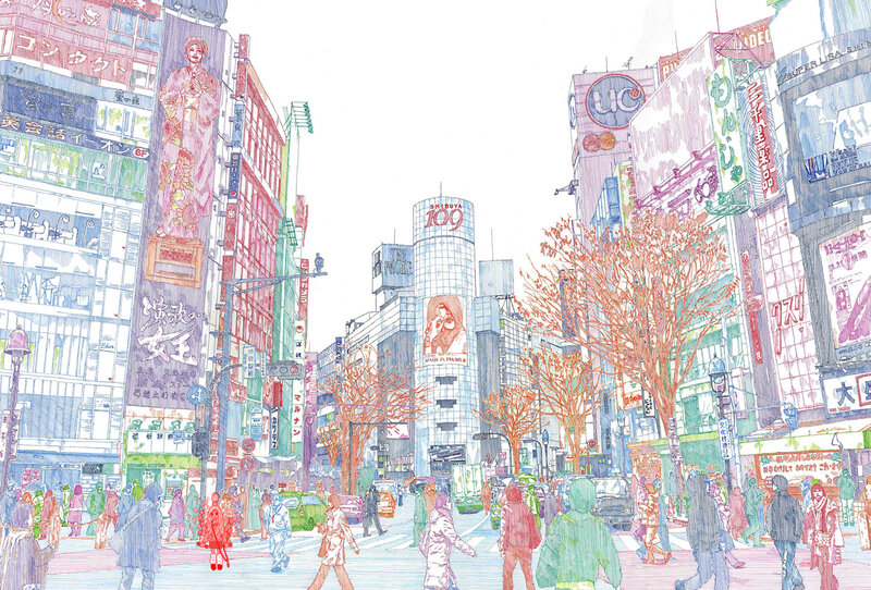 Shibuya street scene