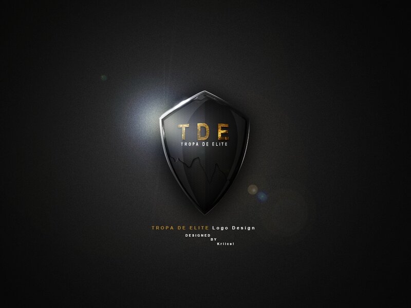 Shield Logo Design — Black