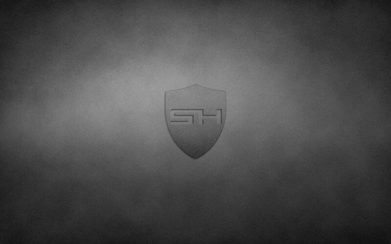 Shield Logo on Dark Background