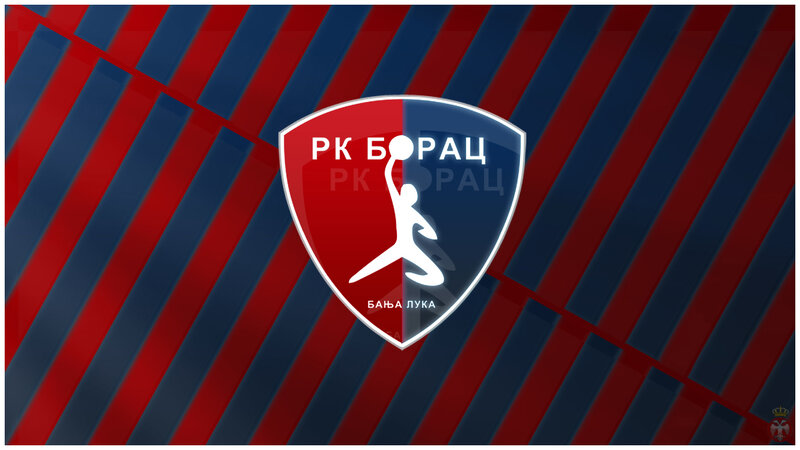 Shield Logo on Striped Background