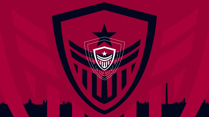 Shield Logo with Star — Red