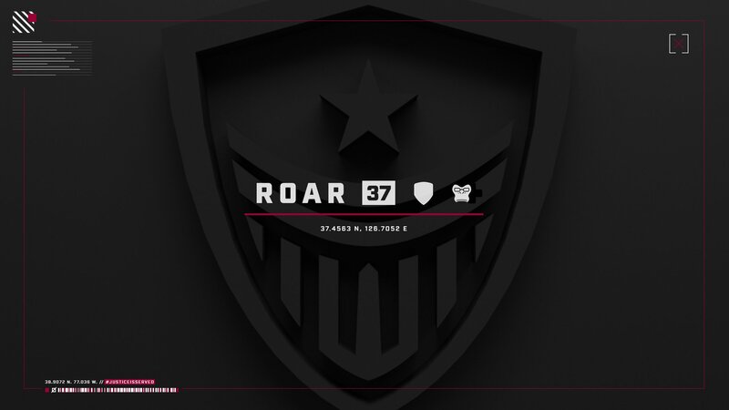 Shield Logo with Text — Black, Dramatic