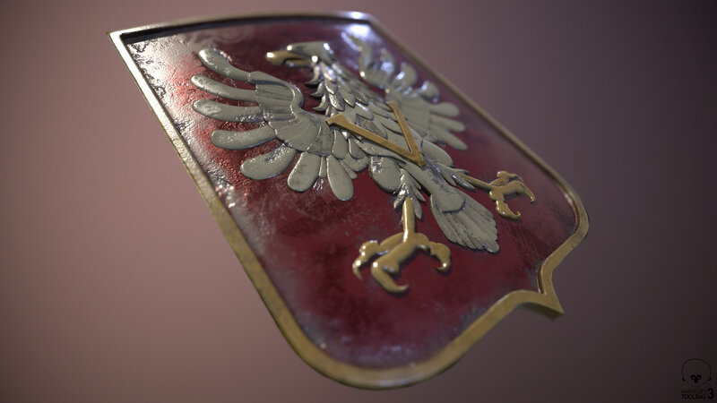 Shield with Eagle Emblem