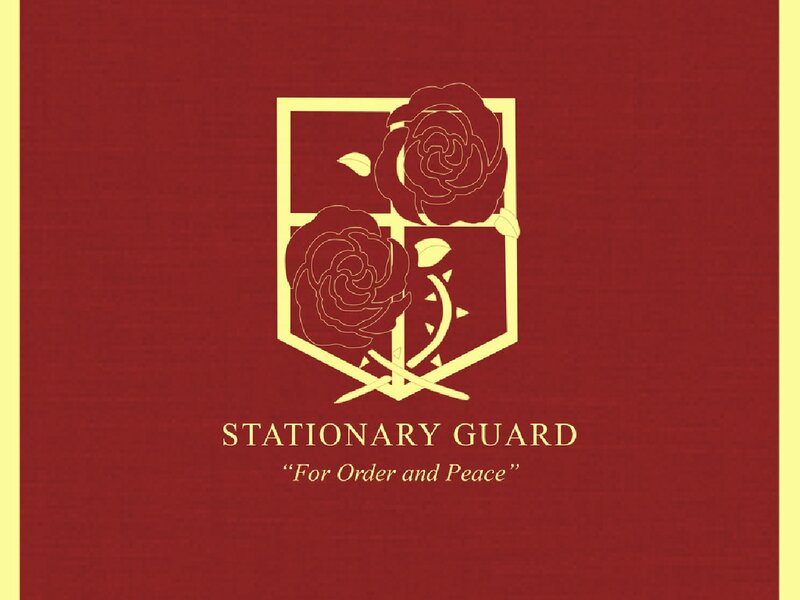 Shield with Roses — Red