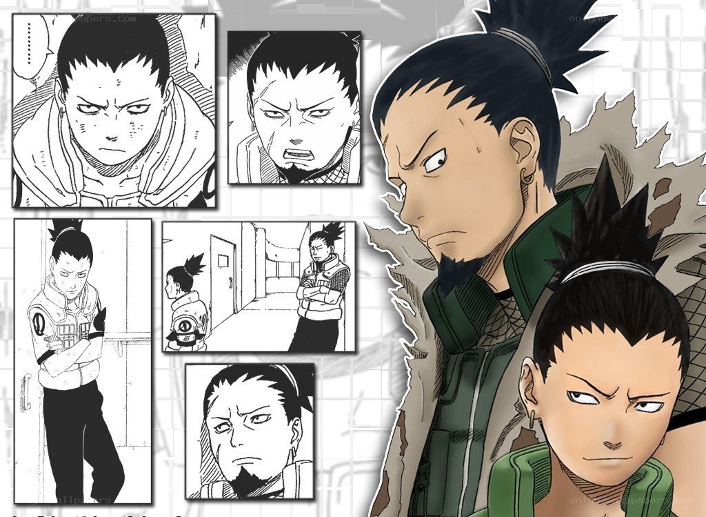 Shikamaru Nara character collage
