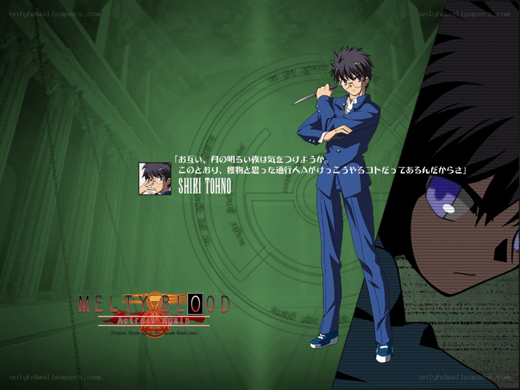 Shiki Tohno character art