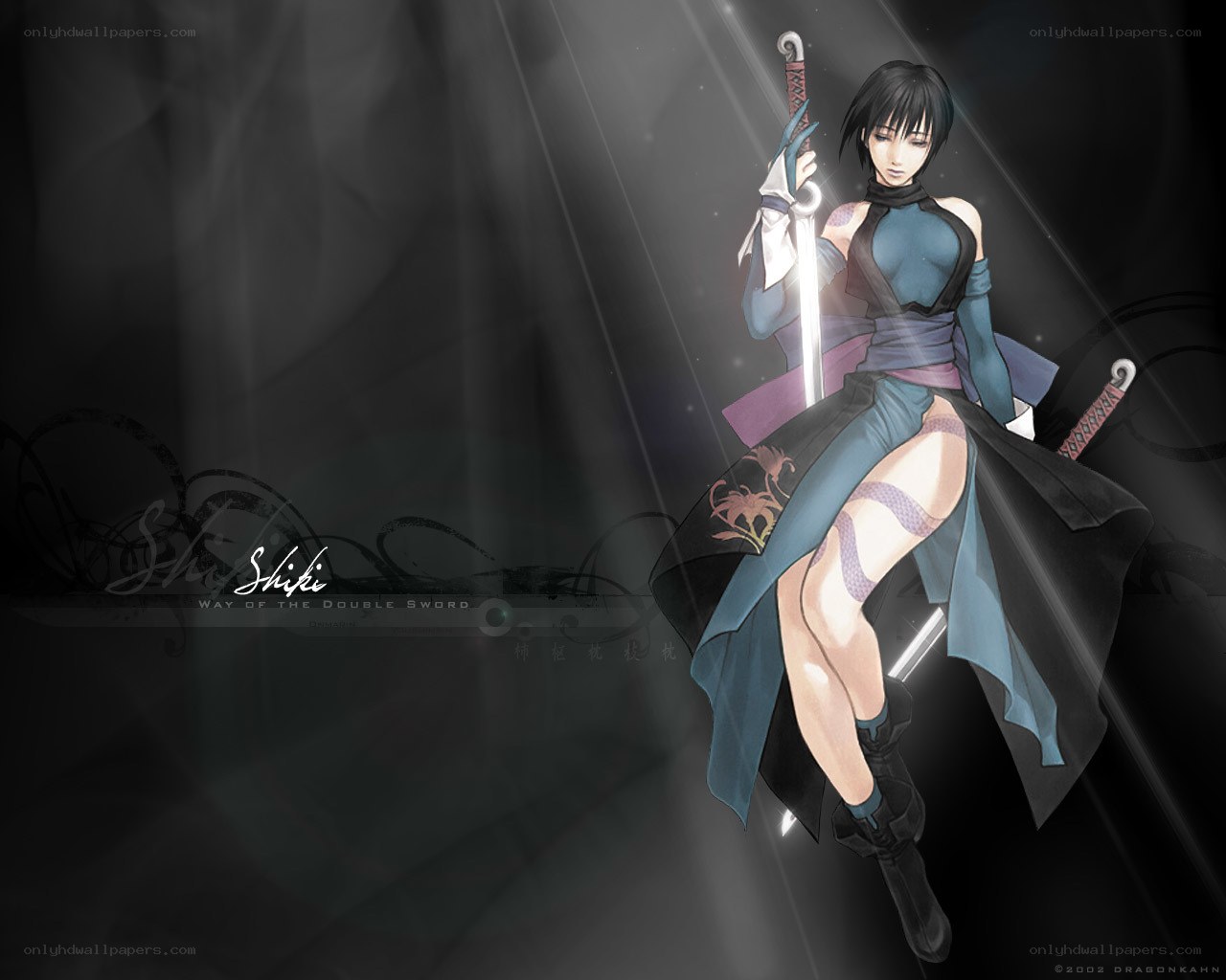Shiki with dual swords