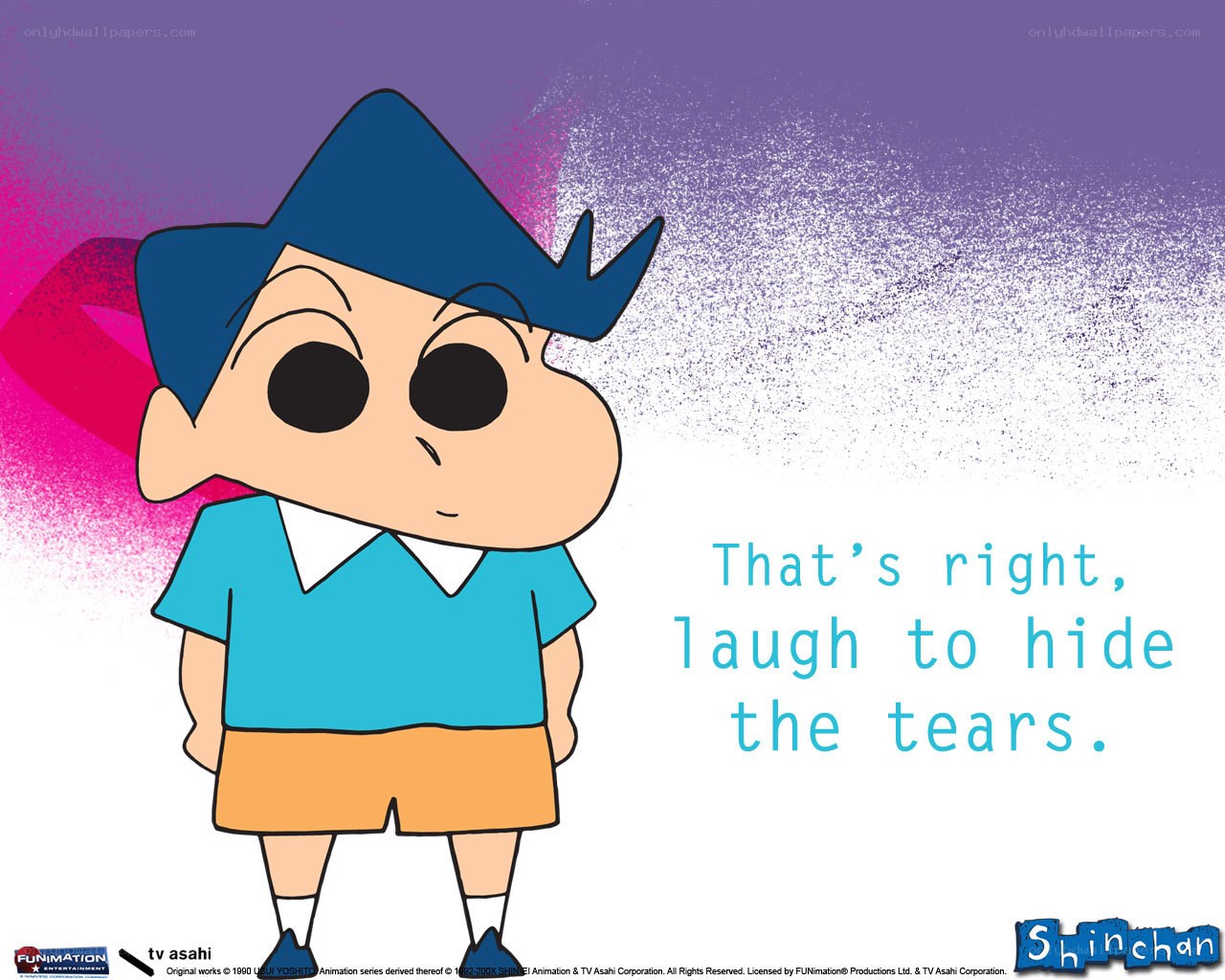 Shinchan with quote