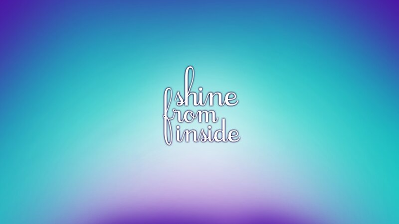 shine from inside text