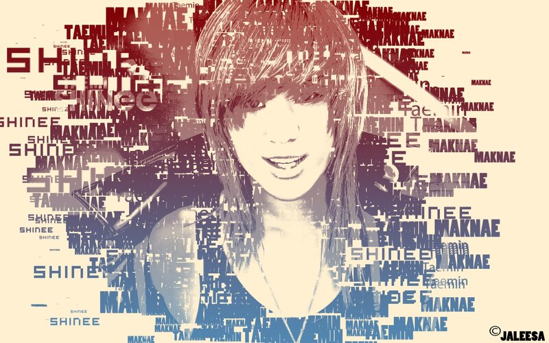 Shinee member collage art