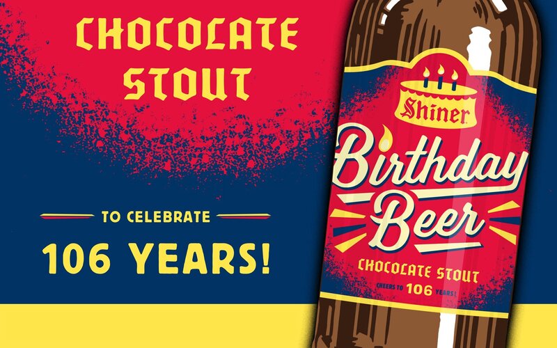 Shiner Birthday Beer Bottle