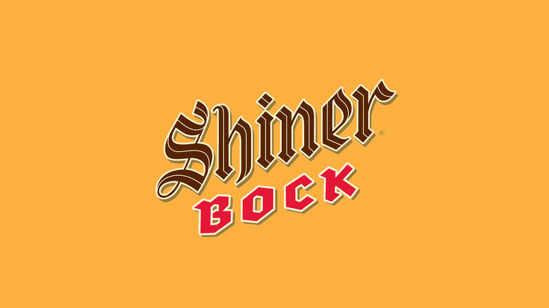 Shiner Bock logo on orange