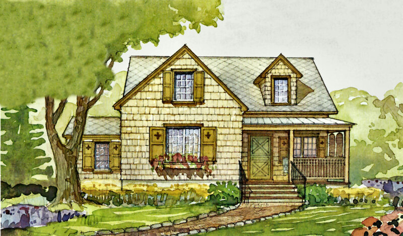 Shingled House with Porch