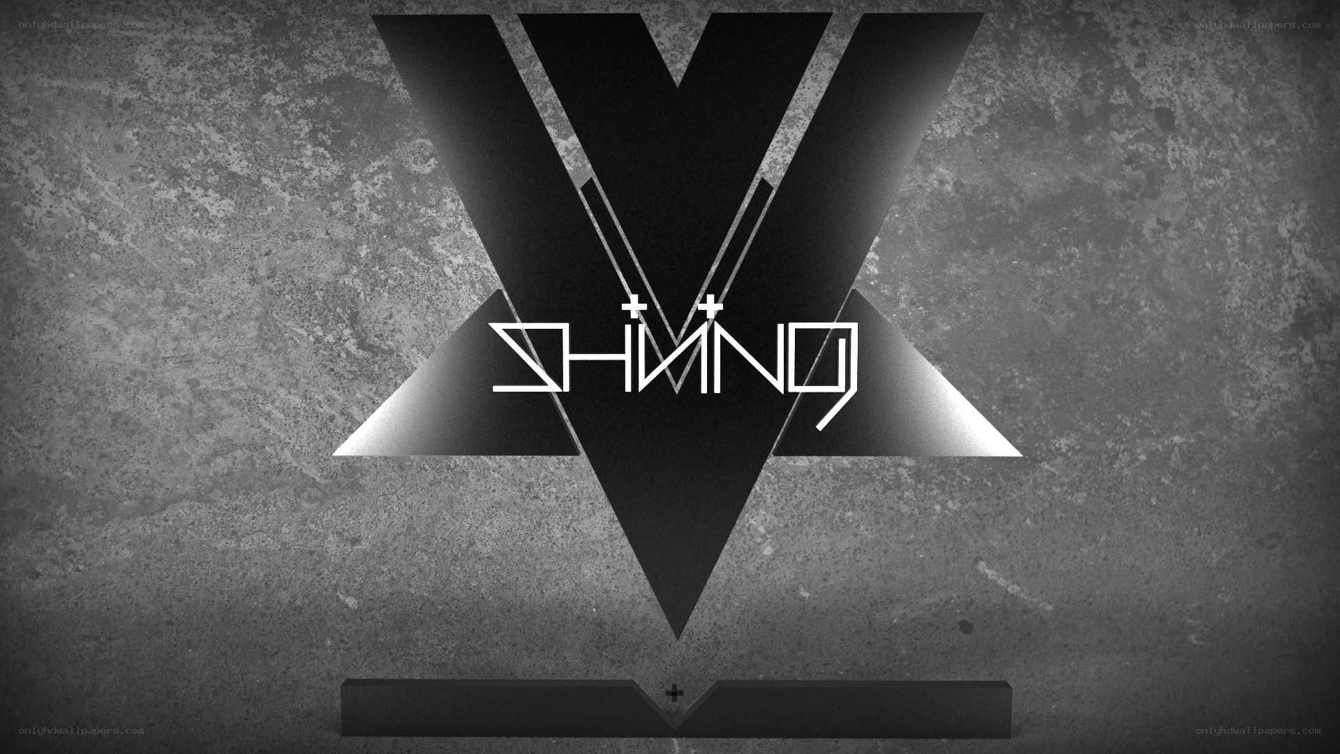 Shining V logo design