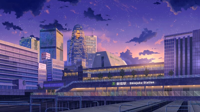 Shinjuku Station at Dusk