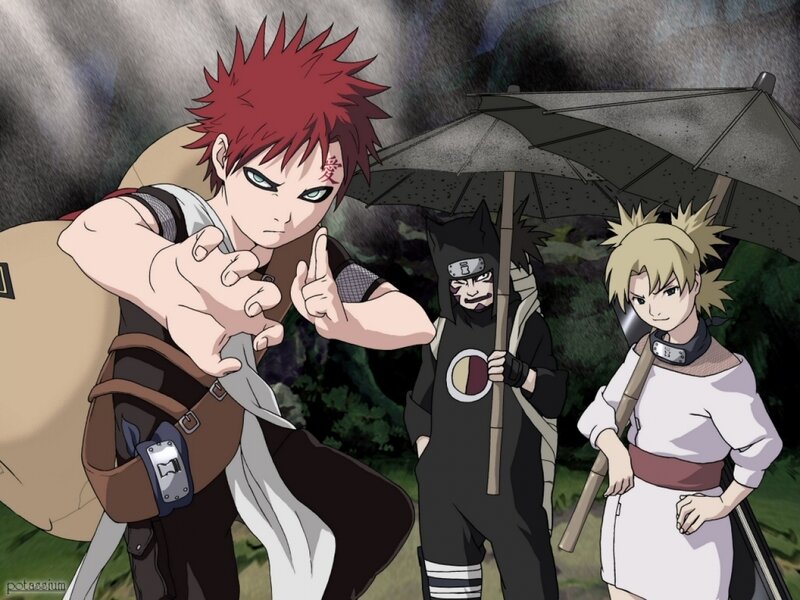 Shinobi team in the rain