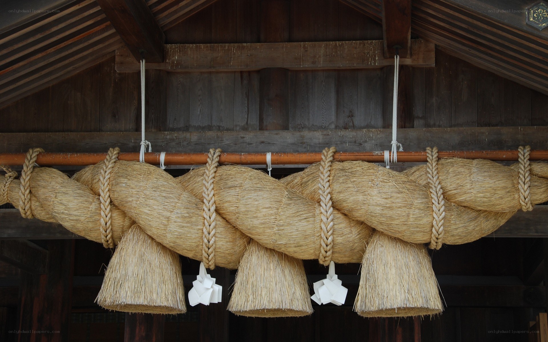 Shinto rope at a shrine