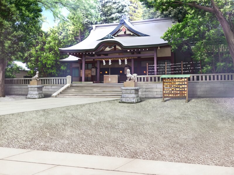 Shinto Shrine in Forest — Green