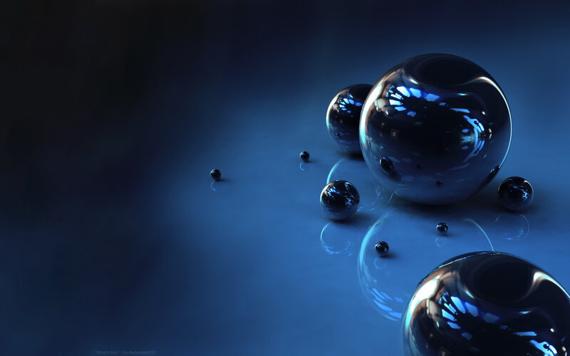 Shiny Blue Spheres